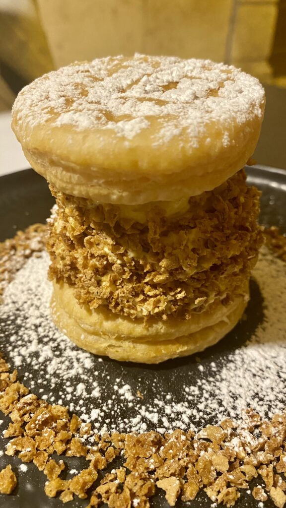 Torta Mille foglie della locanda quattro cuochi, tra i migliori locali di verona